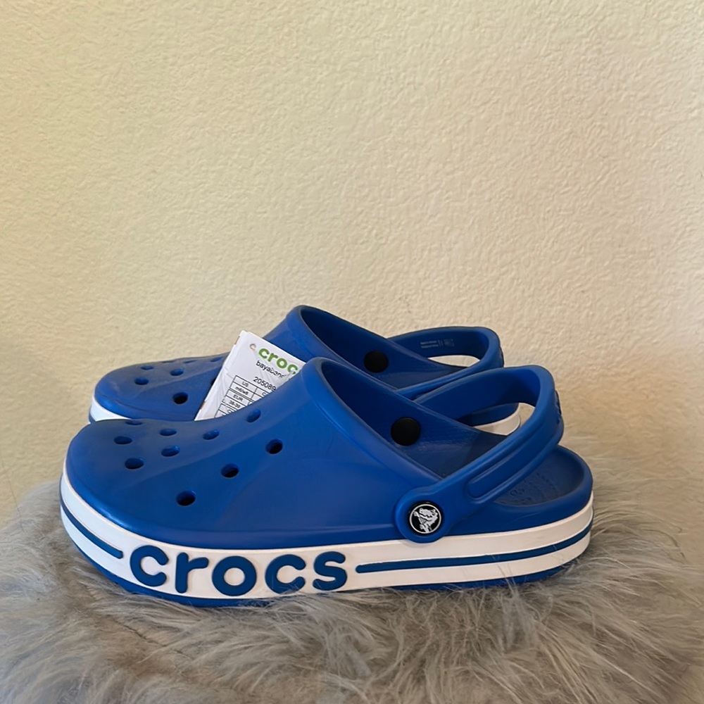 Blue crocs